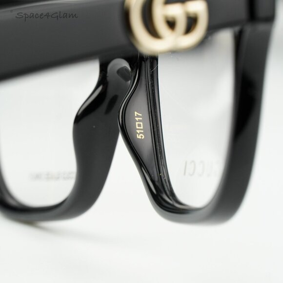 BRAND NEW Gucci GG1536O 001 Black Square Women Eyeglasses GG 1536O - Picture 9 of 11